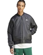 ADIDAS SPORTSWEAR Geaca cu fermoar si logo pe partea din spate Brand Love - Gri inchis