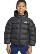 ADIDAS SPORTSWEAR Geaca cu gluga si aspect matlasat - Negru