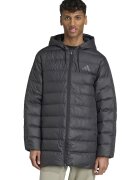 ADIDAS SPORTSWEAR Geaca matlasata cu gluga si detaliu monograma - Gri inchis