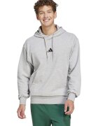 ADIDAS SPORTSWEAR Hanorac cu buzunar kangaroo si snur de ajustare - Negru/Gri deschis