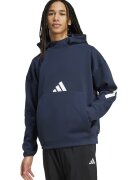 ADIDAS SPORTSWEAR Hanorac cu buzunar kangaroo Z.N.E. - Alb/Bleumarin