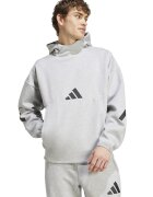 ADIDAS SPORTSWEAR Hanorac cu buzunar kangaroo Z.N.E. - Negru/Gri deschis melange