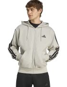 ADIDAS SPORTSWEAR Hanorac cu buzunare frontale si fermoar - Negru/Maro nisip