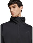 ADIDAS SPORTSWEAR Hanorac cu fermoa scurt si buzunare - Negru