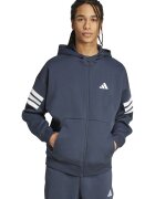 ADIDAS SPORTSWEAR Hanorac cu fermoar si maneci cazute Future Icons - Alb/Bleumarin