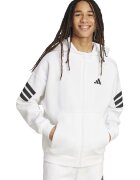 ADIDAS SPORTSWEAR Hanorac cu fermoar si maneci cazute Future Icons - Negru/Alb optic