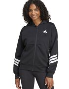 ADIDAS SPORTSWEAR Hanorac cu fermoar si model in dungi Future Icons 3 - Alb/Negru