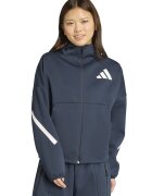 ADIDAS SPORTSWEAR Hanorac cu maneci cazute si buzunare oblice Z.N.E. - Alb/Bleumarin