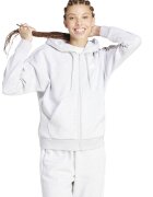 ADIDAS SPORTSWEAR Hanorac din amestec de bumbac cu fermoar - Alb/Gri deschis