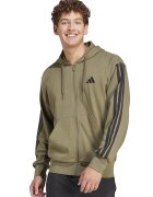 ADIDAS SPORTSWEAR Hanorac din amestec de bumbac cu fermoar - Negru/Kaki