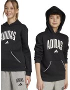 ADIDAS SPORTSWEAR Hanorac din amestec de bumbac cu imprimeu logo - Alb/Negru