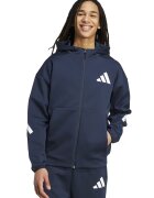 ADIDAS SPORTSWEAR Hanorac lejer cu fermoar Z.N.E. - Alb/Bleumarin