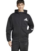 ADIDAS SPORTSWEAR Hanorac lejer cu fermoar Z.N.E. - Alb/Negru