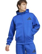 ADIDAS SPORTSWEAR Hanorac lejer cu fermoar Z.N.E. - Negru/Albastru royal