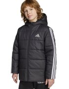 ADIDAS SPORTSWEAR Jacheta cu gluga si aspect matlasat - Negru/Alb optic