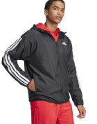 ADIDAS SPORTSWEAR Jacheta relaxed fit cu benzi logo - Alb/Negru stins