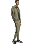 ADIDAS SPORTSWEAR Pantaloni conici de trening cu imprimeu logo Tiro - Negru/Verde masliniu