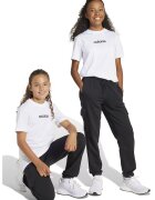 ADIDAS SPORTSWEAR Pantaloni de trening cargo cu snur de ajustare in talie - Alb/Negru