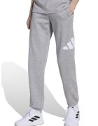 ADIDAS SPORTSWEAR Pantaloni de trening cu logo si snur in talie Essentials - Alb/Gri melange