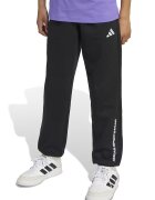 ADIDAS SPORTSWEAR Pantaloni de trening cu logo si snur - Negru