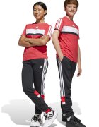 ADIDAS SPORTSWEAR Pantaloni de trening din amestec de bumbac cu logo - Alb/Negru