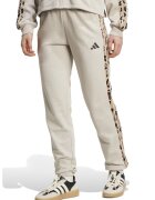 ADIDAS SPORTSWEAR Pantaloni de trening din amestec de bumbac cu logo - Negru/Maro nisip/Bej deschis