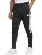 ADIDAS SPORTSWEAR Pantaloni slim fit de trening cu slituri cu fermoar la terminatie Tiro - Alb/Negru