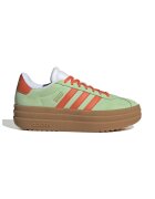 ADIDAS SPORTSWEAR Pantofi sport Court Bold din piele intoarsa cu talpa flatform - Portocaliu deschis/Verde fistic