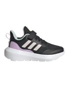 ADIDAS SPORTSWEAR Pantofi sport cu talpa wedge si inchidere velcro Forta Run 3.0 - Negru/Roz pal