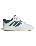 ADIDAS SPORTSWEAR Pantofi sport de piele Court 24 - Alb/Verde englez/Gri inchis