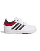 ADIDAS SPORTSWEAR Pantofi sport de piele ecologica cu velcro Hoops 4.0 - Negru/Alb optic/Rosu vermillion