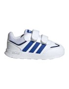 ADIDAS SPORTSWEAR Pantofi sport de piele ecologica cu velcro Tensaur - Alb/Albastru royal