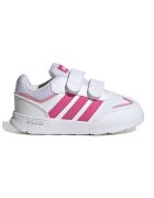 ADIDAS SPORTSWEAR Pantofi sport de piele ecologica cu velcro Tensaur - Alb murdar/Roz