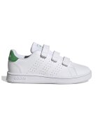 ADIDAS SPORTSWEAR Pantofi sport din piele ecologica cu inchidere velcro Advantage Court - Alb/Verde