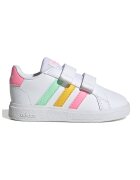 ADIDAS SPORTSWEAR Pantofi sport din piele ecologica cu inchidere velcro Grand Court 2.0 - Alb/Roz/Verde menta