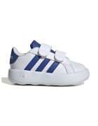 ADIDAS SPORTSWEAR Pantofi sport din piele ecologica cu velcro Grand Court 2.0 - Albastru royal/Alb optic