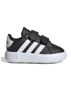 ADIDAS SPORTSWEAR Pantofi sport din piele ecologica cu velcro Grand Court 2.0 - Negru/Alb optic