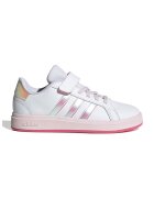 ADIDAS SPORTSWEAR Pantofi sport din piele ecologica cu velcro Grand Court - Alb/Roz deschis