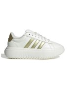 ADIDAS SPORTSWEAR Pantofi sport flatform de piele ecologica Grand Court - Alb/Auriu