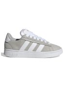 ADIDAS SPORTSWEAR Pantofi sport Grand Court Alpha de piele intoarsa - Alb/Gri cenusiu