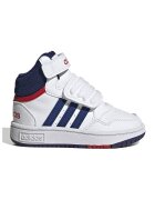 ADIDAS SPORTSWEAR Pantofi sport mid-high cu velcro Hoops - Alb/Bleumarin