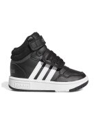 ADIDAS SPORTSWEAR Pantofi sport mid-high cu velcro Hoops - Alb/Negru stins