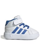 ADIDAS SPORTSWEAR Pantofi sport mid-high de piele ecologica cu velcro Grand Court - Alb optic/Albastru deschis