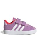 ADIDAS SPORTSWEAR Pantofi sport VL Court 3.0 cu inchidere velcro - Alb/Coral/Lila
