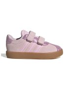 ADIDAS SPORTSWEAR Pantofi sport VL Court 3.0 din piele intoarsa si piele cu velcro - Violet deschis/Roz pastel