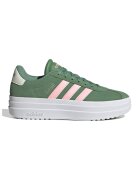 ADIDAS SPORTSWEAR Pantofi sport VL Court Bold flatform din piele intoarsa - Roz pastel/Verde aquamarin