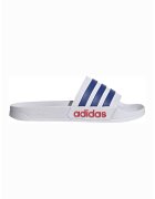 ADIDAS SPORTSWEAR Papuci cu logo Adilette - Alb/Albastru inchis