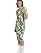ADIDAS SPORTSWEAR Rochie midi cambrata FARM - Alb/Verde