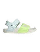 ADIDAS SPORTSWEAR Sandale cu velcro si logo Adilette - Verde neon/Albastru pal