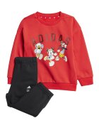 ADIDAS SPORTSWEAR Set de bluza si pantaloni de trening cu imprimeu cu Mickey Mouse - Rosu/Alb/Negru